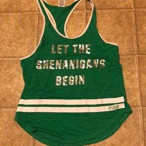 Pink “let the shenanigans begin” tank!